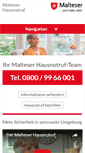 Mobile Screenshot of malteser-hausnotruf.de